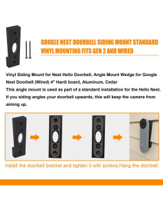 Cuña de ajuste de ángulo para timbre Nest Haiouus 2