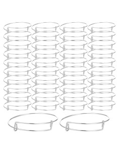 120 Pulseras Ajustables de Acero Inoxidable DIVINA VITAE