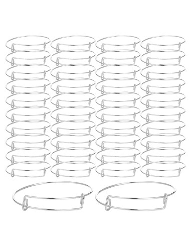 120 Pulseras Ajustables de Acero Inoxidable DIVINA VITAE