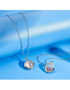 Collar Locket Acero Inoxidable UNICRAFTALE 45cm Doble Cara 2