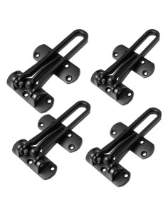 Cerradura de Seguridad para Puerta Szhdxsy 4 Pcs Negra