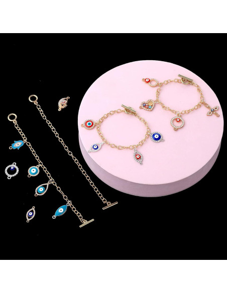 12 Pulseras de Cadena Prasacco para Joyería en Oro 19cm