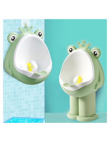 Orinal de Entrenamiento para Niños Rana Verde Ajustable