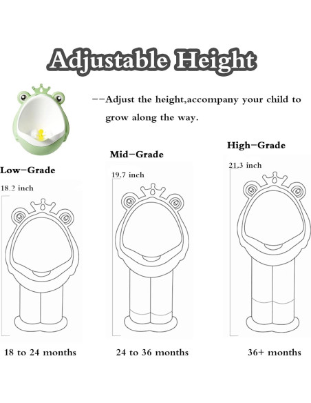 Orinal de Entrenamiento para Niños Rana Verde Ajustable