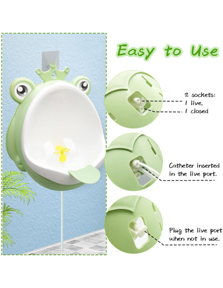 Orinal de Entrenamiento para Niños Rana Verde Ajustable