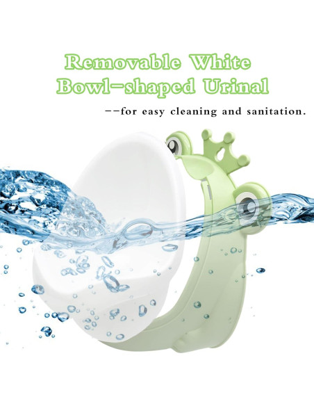 Orinal de Entrenamiento para Niños Rana Verde Ajustable