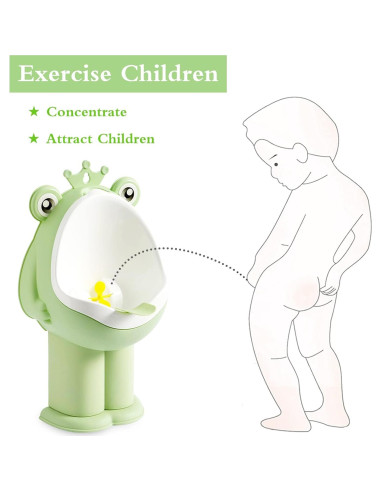Orinal de Entrenamiento para Niños Rana Verde Ajustable
