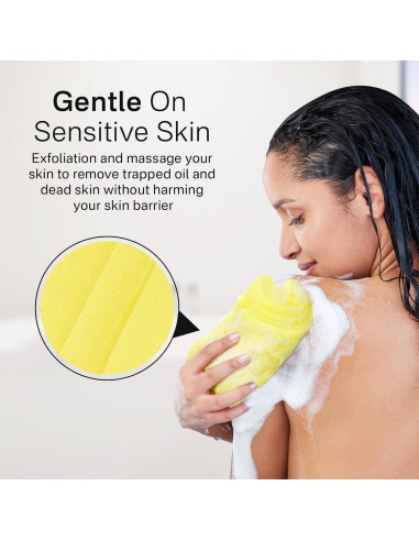 Toalla Exfoliante Yiclick 3 Piezas para Ducha 88,9 cm