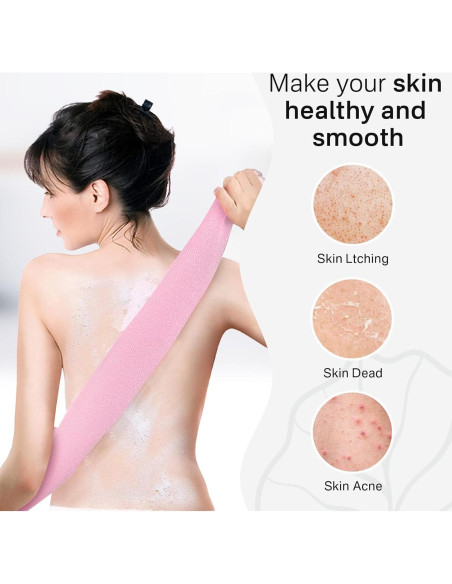 Toalla Exfoliante Yiclick 3 Piezas para Ducha 88,9 cm