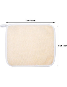 Paños Exfoliantes Tatuo 5 Pcs Beige 27x23 cm para Baño 2