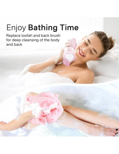 Toalla Exfoliante Yiclick 3 Piezas para Ducha 88,9 cm