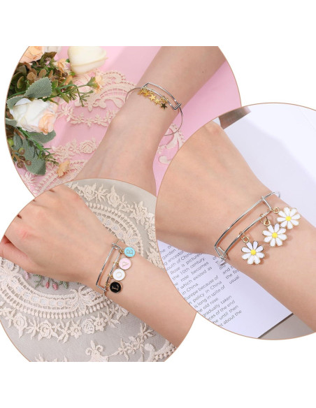 120 Pulseras Ajustables de Acero Inoxidable DIVINA VITAE