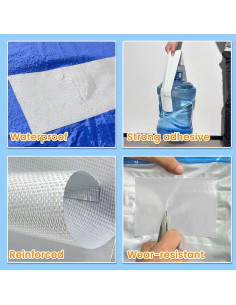 Cinta de Reparación Impermeable Tikfoam 7,62m x 7,62cm Blanca 2