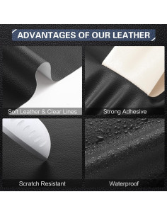 Kit de Reparación de Cuero OAZ 10,16 cm x 160 cm Negro 2