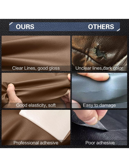 Kit de Reparación de Cuero OAZ 10,16 cm x 160 cm Negro