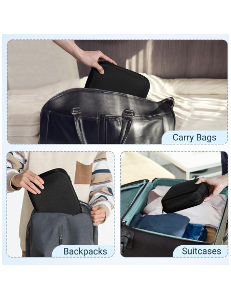 Organizador de Gafas de Sol Mkono 5 Ranuras Negro Mediano