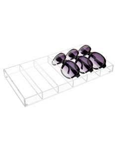 Organizador de Gafas Acrílico MyGift 6 Compartimentos Transparente