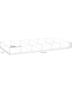 Organizador de Gafas Acrílico MyGift 6 Compartimentos Transparente 2
