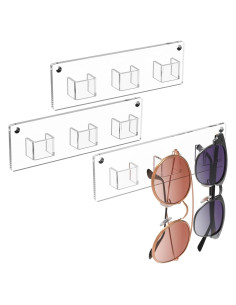 Organizador de Gafas MaxGear 3 Paquetes Acrílico Transparente