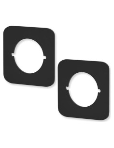 Cubierta de Placa de Pomos de Puerta MUNEK 2 Unidades Negro