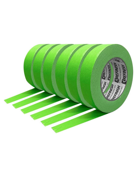 Cinta de Pintor KREFINISH Verde 1.8 cm x 54.86 m - 6 Rollos