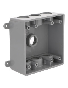 Caja a Prueba de Climas BELL PDB77550GY 2 Gangas 7 Salidas Gris