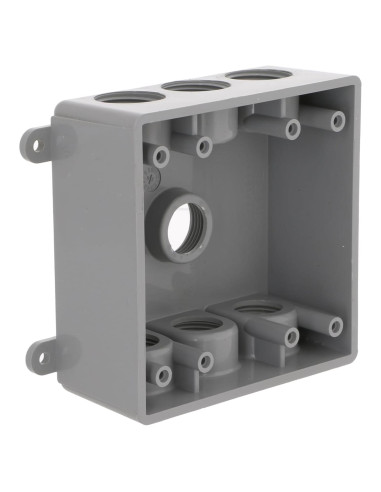 Caja a Prueba de Climas BELL PDB77550GY 2 Gangas 7 Salidas Gris