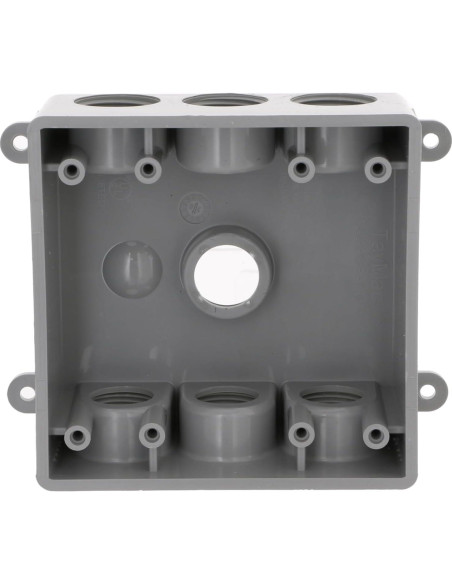 Caja a Prueba de Climas BELL PDB77550GY 2 Gangas 7 Salidas Gris