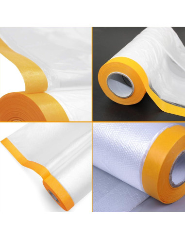 Paquete de 3 películas enmascarar LOSYHU 1,52 x 19,81 m