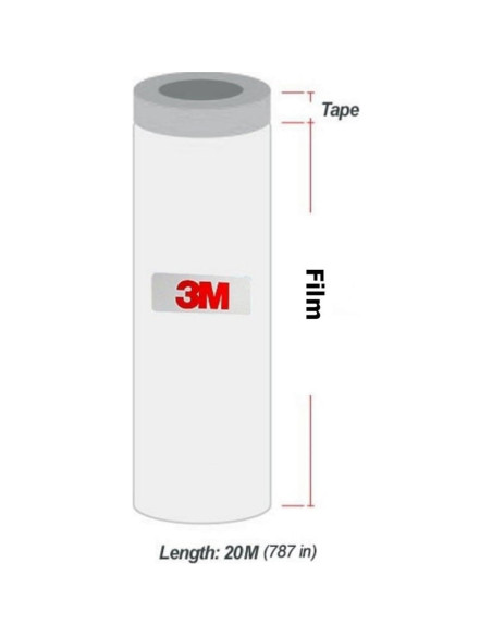 Cinta de Enmascarar Scotch 3M 65 pies Plástico Transparente