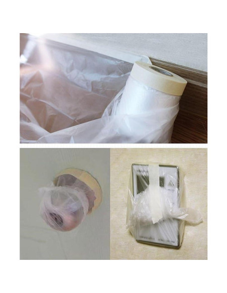 Cinta de Enmascarar Scotch 3M 65 pies Plástico Transparente