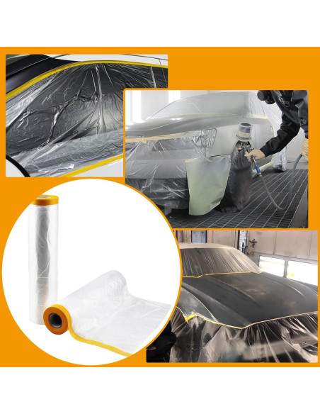 Paquete de 3 películas enmascarar LOSYHU 1,52 x 19,81 m