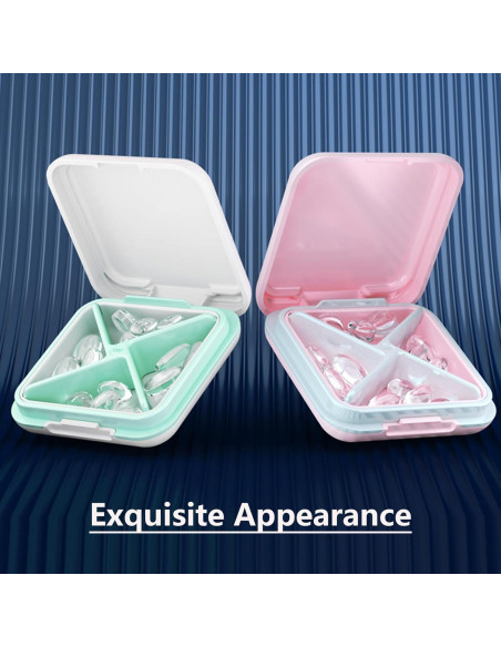 Caja de Pastillas Impermeable MOODKEY Rosa 4 Compartimentos