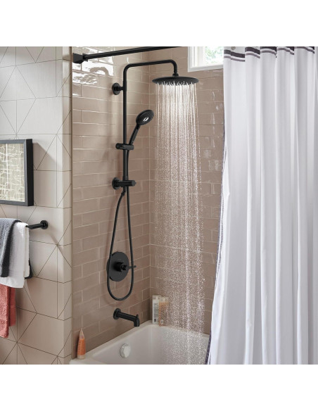 Sistema de Ducha Retrofit American Standard 24" Negro Mate