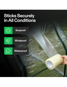 Cinta de Reparación VIVOSUN 7,62 cm x 32,92 m Transparente 2