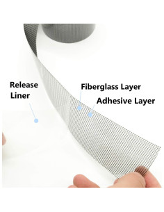 Kit de Reparación de Pantalla 5cm x 4.27m WarmEcho Negro 2