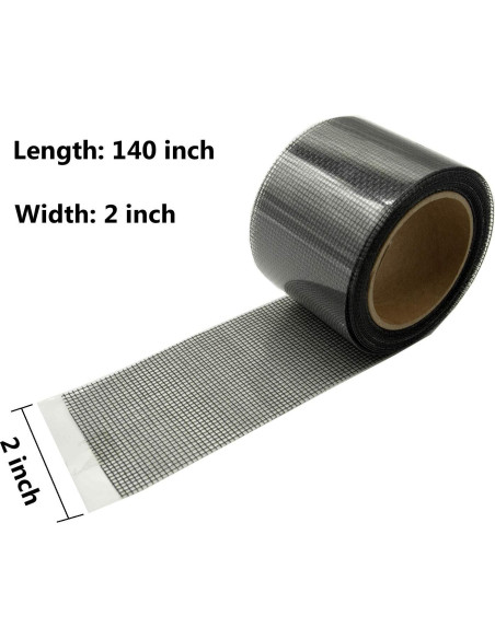 Kit de Reparación de Pantalla 5cm x 4.27m WarmEcho Negro