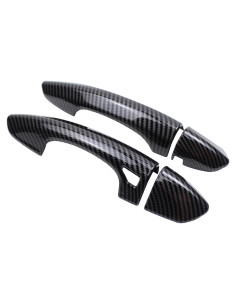 Cubierta de Mango de Puerta Fibra de Carbono ApplianPar 2Pcs Mustang 2015-2022