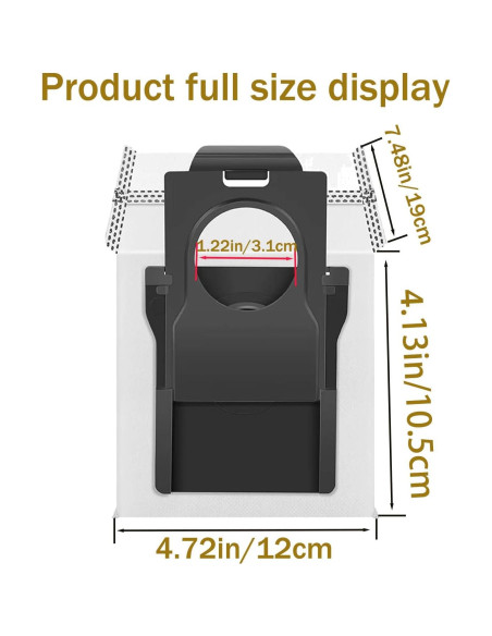 10 Bolsas de Polvo Dreame X30/X40 Ultra 3.2L Reemplazo