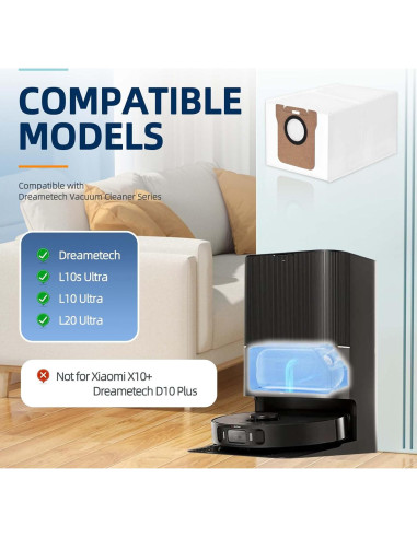 Paquete de 12 Bolsas de Reemplazo Techypro L20 Ultra 3L