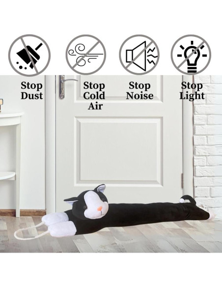 Evelots Tapón de Corrientes de Aire para Gato 96,5 cm