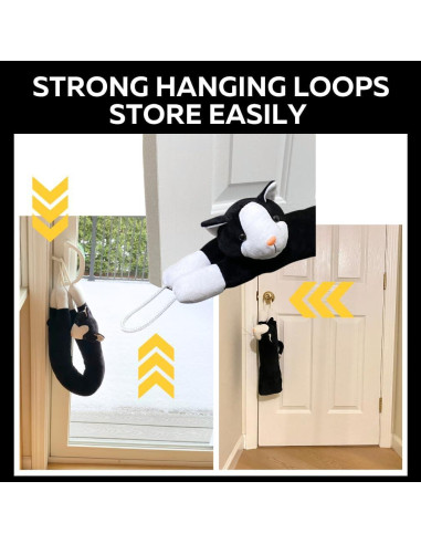 Evelots Tapón de Corrientes de Aire para Gato 96,5 cm