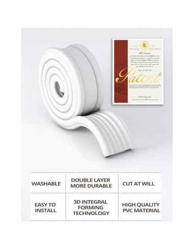 Tapón de Corrientes de Aire VI EN POPO 100 cm Marrón