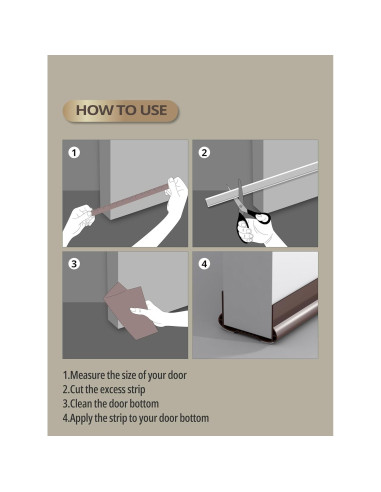 Tapón de Corrientes de Aire VI EN POPO 100 cm Marrón