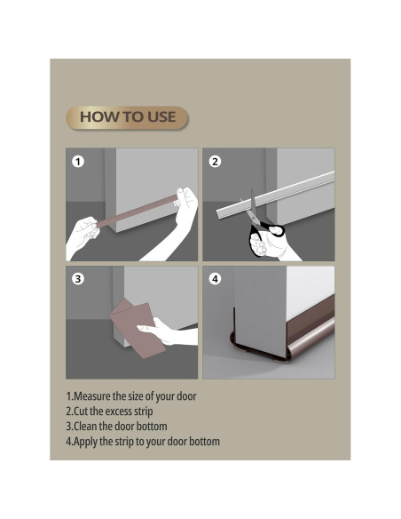 Tapón de Corrientes de Aire VI EN POPO 100 cm Marrón