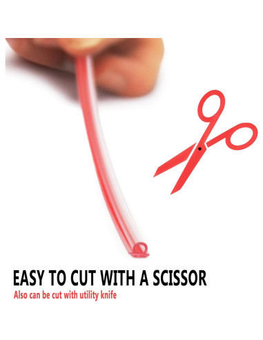 Sello de Puerta de Ducha Eatelle PVC Transparente 241 cm