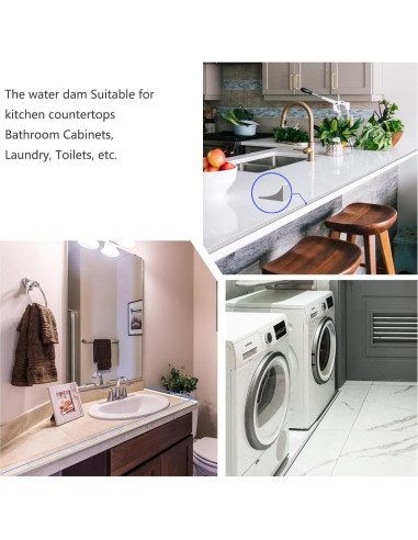 Barrera de Umbral de Ducha DMHMXZ 198 cm Semitransparente