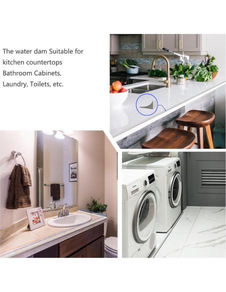 Barrera de Umbral de Ducha DMHMXZ 198 cm Semitransparente