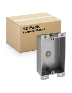 Caja Eléctrica Plástica Airmont 12 Unidades 8 Pulgadas