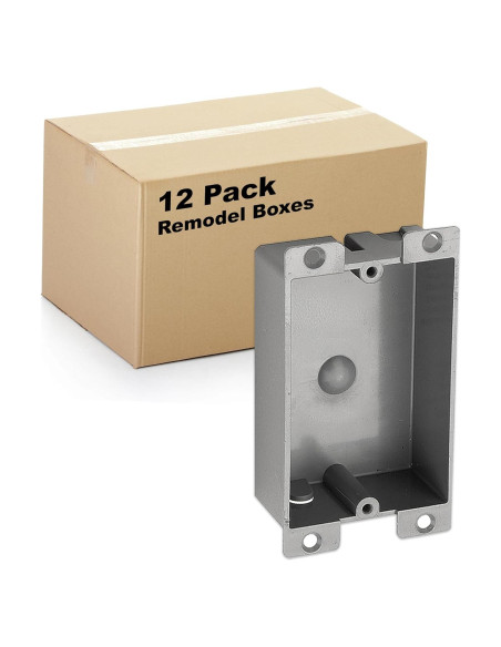 Caja Eléctrica Plástica Airmont 12 Unidades 8 Pulgadas